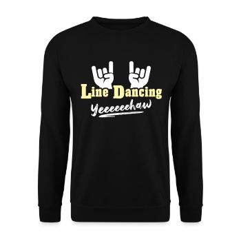 Danse en ligne Danse en ligne - Sweat-shirt Unisexe - noir - Devant - Alina (178cm) & Michal (187cm)