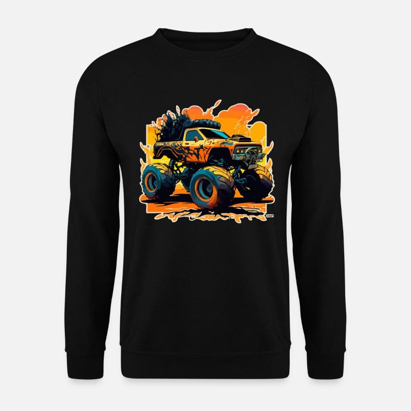 Monstertruck Wahnsinn - Unisex Pullover - Schwarz
