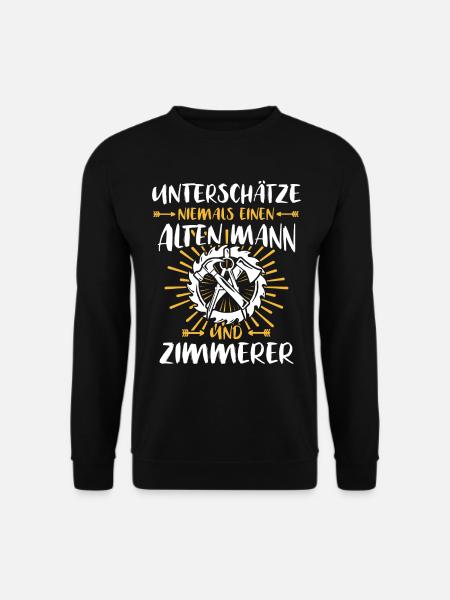 Zimmerer Sprüche Zimmermann - Unisex Pullover - Schwarz