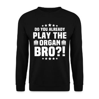 Organiste Orgue organiste - Sweat-shirt Unisexe - noir - Devant - Alina (178cm) & Michal (187cm)