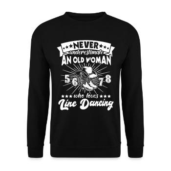Line Dance Woman Line Dancing Women - Unisex Pullover - Schwarz - Vorne - Alina (178cm) & Michal (187cm)