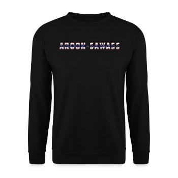 Aroon-Sawass Good Morning Country Thai - Unisex Pullover - Schwarz - Vorne - Alina (178cm) & Michal (187cm)
