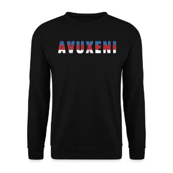 Avuxeni Good Morning Country Xitsonga - Unisex Pullover - Schwarz - Vorne - Alina (178cm) & Michal (187cm)