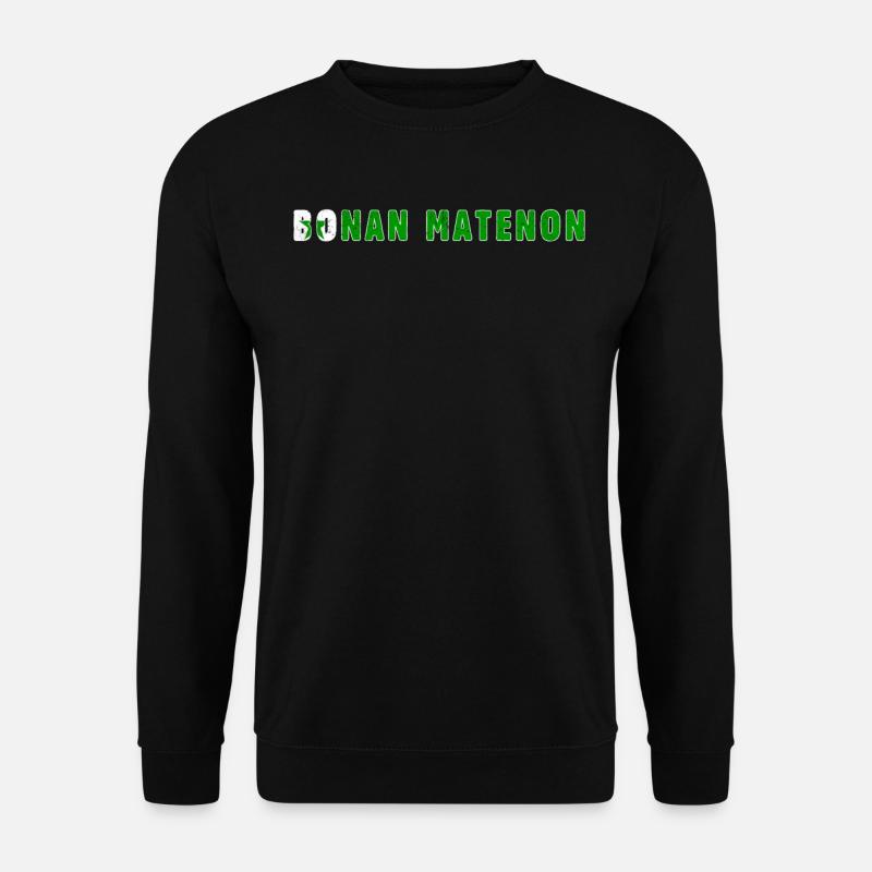 Bonan Matenon Good Morning Country Esperanto - Unisex Pullover - Schwarz