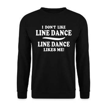 Line Dancing - Unisex Pullover - Schwarz - Vorne - Alina (178cm) & Michal (187cm)