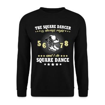 Danse en ligne Danse en ligne - Sweat-shirt Unisexe - noir - Devant - Alina (178cm) & Michal (187cm)