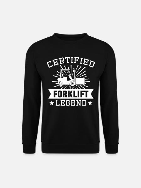 Gabelstapler Stapler Staplerfahrer - Unisex Pullover - Schwarz