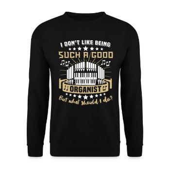 Organiste Orgue organiste - Sweat-shirt Unisexe - noir - Devant - Alina (178cm) & Michal (187cm)