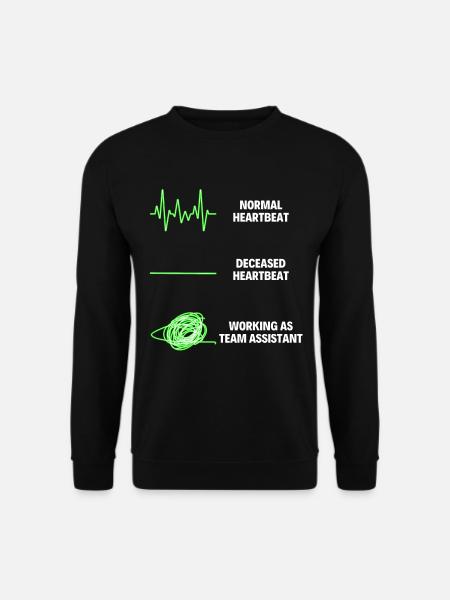 Team Assistant Worker Funny Team Assistant Jobs - Unisex Pullover - Schwarz