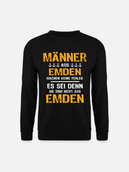 Emden Sprüche Emdener - Unisex Pullover - Schwarz
