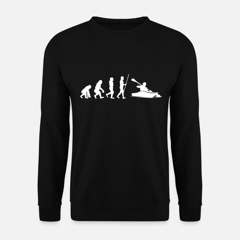 Kayaker Kayak Kayaking - Unisex Pullover - Schwarz