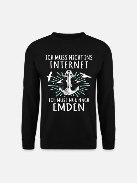 Emdener Urlaub Emden - Unisex Pullover - Schwarz