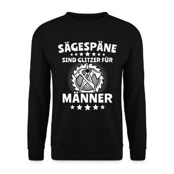 Zimmermann Zimmerer Zimmerleute - Unisex Pullover - Schwarz - Vorne - Alina (178cm) & Michal (187cm)