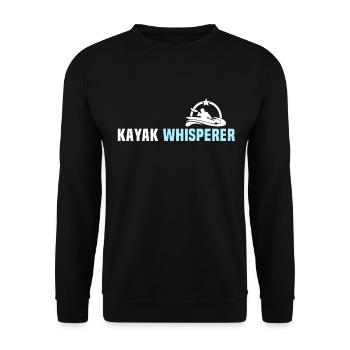 Kayaker Kayak Kayaking - Unisex Sweatshirt - black - Front - Alina (178cm) & Michal (187cm)