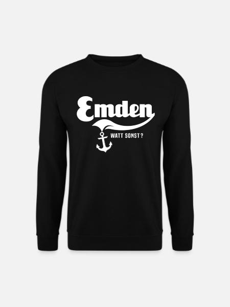 Emden Motiv Emdener - Unisex Pullover - Schwarz