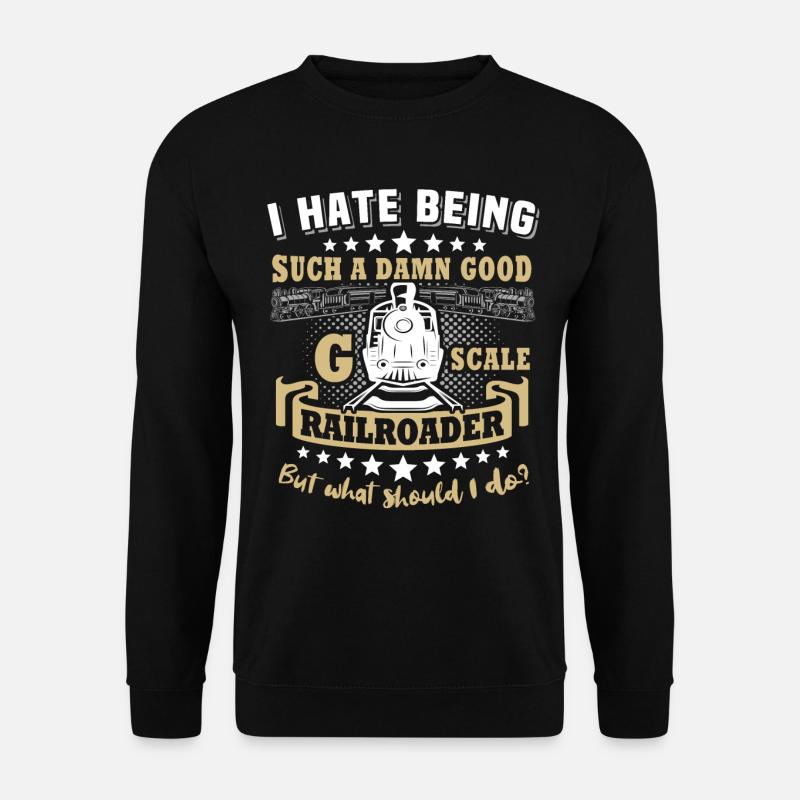 Gartenbahn Modelleisenbahn Spur G - Unisex Pullover - Schwarz