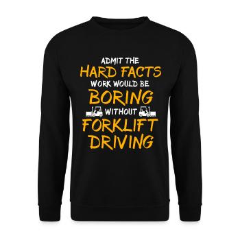 Forklift Forklift - Unisex Sweatshirt - black - Front - Alina (178cm) & Michal (187cm)