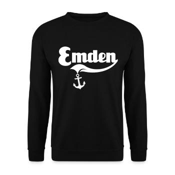 Emden Mer du Nord Emdener - Sweat-shirt Unisexe - noir - Devant - Alina (178cm) & Michal (187cm)