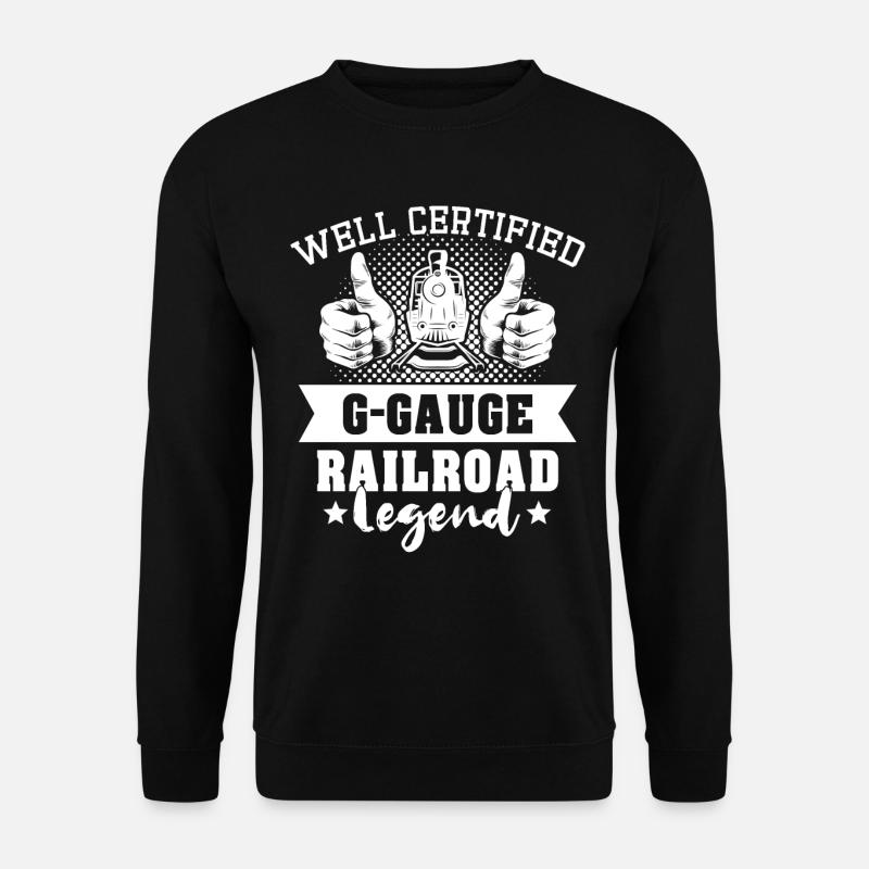 Gartenbahn Spur G Modellbahn - Unisex Pullover - Schwarz