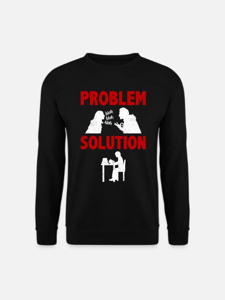 Learning Education University Problem Solution - Unisex Pullover - Schwarz