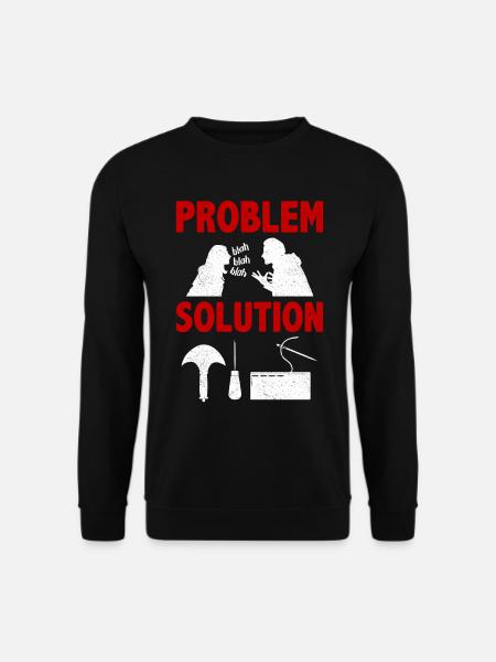 Leather Tooling Leather Mallet Problem Solution - Unisex Pullover - Schwarz
