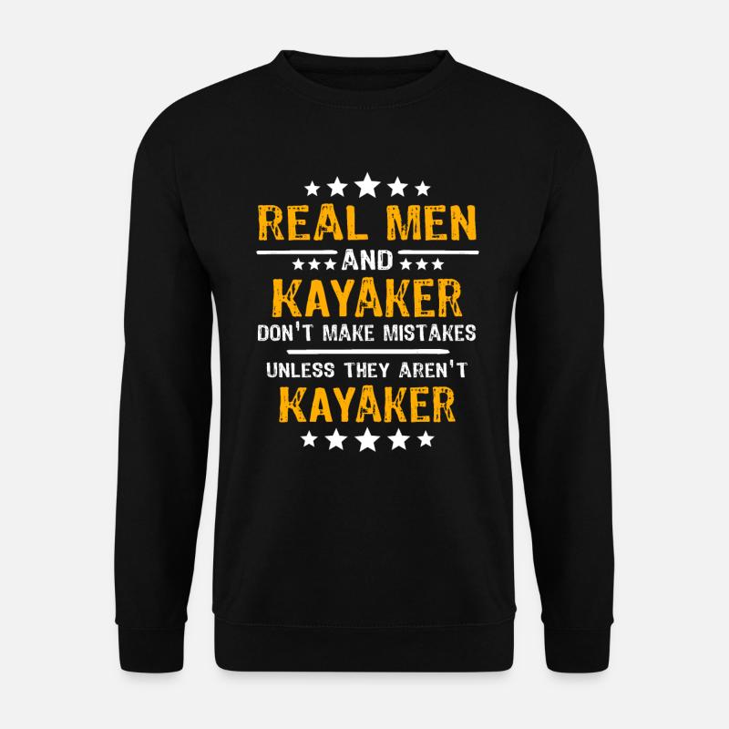 Kayaker Kayaking Kayak - Unisex Pullover - Schwarz