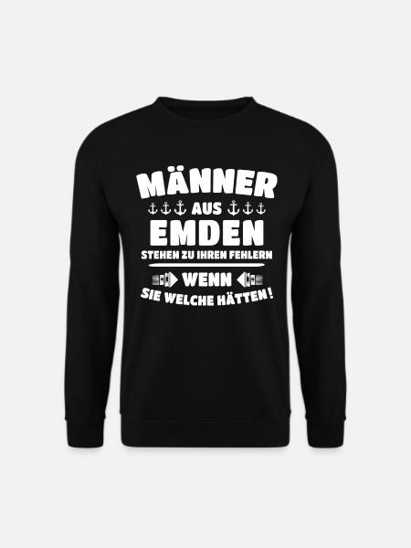 Emdener Männer Emden - Unisex Pullover - Schwarz
