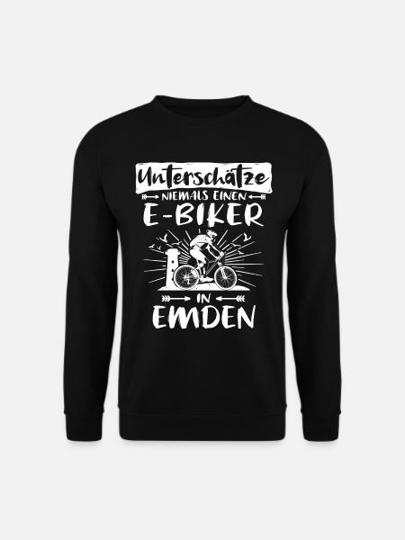 Emden Ebike Emdener Ebiker - Unisex Pullover - Schwarz