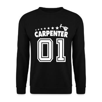 Charpentier, charpentier, charpentier, - Sweat-shirt Unisexe - noir - Devant - Alina (178cm) & Michal (187cm)