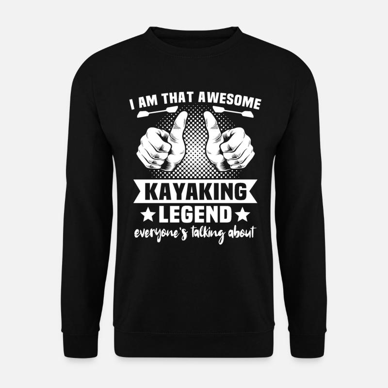 Kayaking Kayaker - Unisex Sweatshirt - black