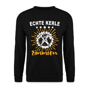 Zimmermann Zimmerer - Unisex Pullover - Schwarz - Vorne - Alina (178cm) & Michal (187cm)