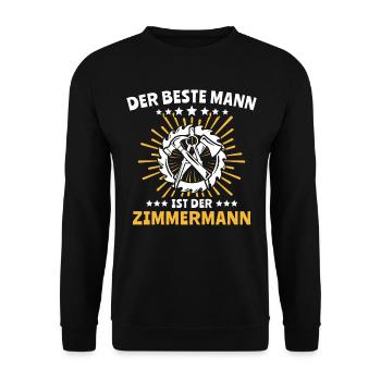 Charpentier charpentier - Sweat-shirt Unisexe - noir - Devant - Alina (178cm) & Michal (187cm)
