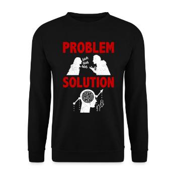 Memory Training Mind Games Memorization Hobby - Unisex Sweatshirt - black - Front - Alina (178cm) & Michal (187cm)
