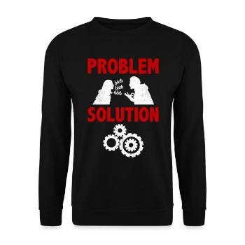 Solution au problème du collecteur de métaux de collecte de métaux - Sweat-shirt Unisexe - noir - Devant - Alina (178cm) & Michal (187cm)