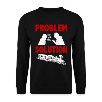 Modélisme ferroviaire Modélisme Modélisation ferroviaire Hobby - Sweat-shirt Unisexe - noir - Devant - Alina (178cm) & Michal (187cm)
