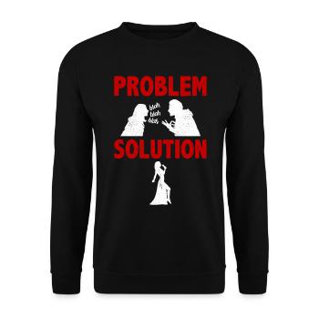 Opera Singing Theatre Musical Problem Solution - Unisex Pullover - Schwarz - Vorne - Alina (178cm) & Michal (187cm)