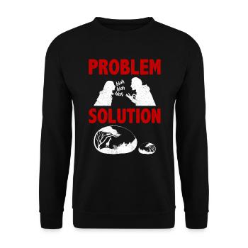Peinture Rocks Stones Artist Problème Solution - Sweat-shirt Unisexe - noir - Devant - Alina (178cm) & Michal (187cm)