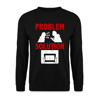 Papermaking Origami Problem Solution Hobby - Unisex Sweatshirt - black - Front - Alina (178cm) & Michal (187cm)