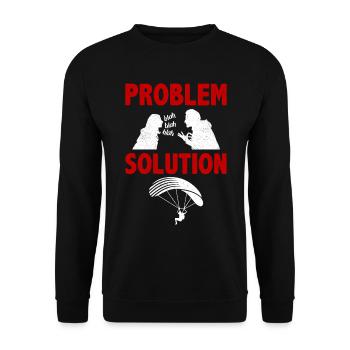 Parapente Sports aériens Solution Problème Hobby - Sweat-shirt Unisexe - noir - Devant - Alina (178cm) & Michal (187cm)