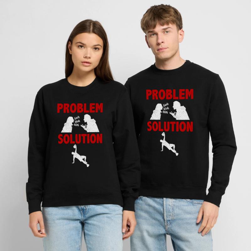 Planking Exercising Problem Solution Hobby Unisex Pullover