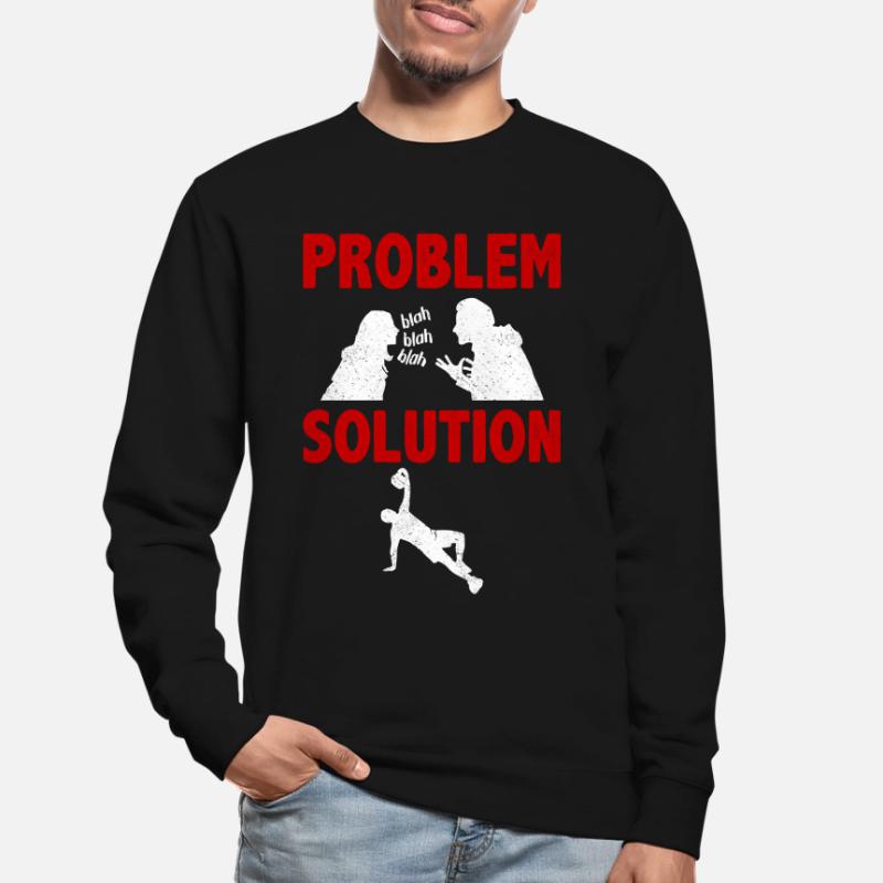 Planking Exercising Problem Solution Hobby Unisex Pullover