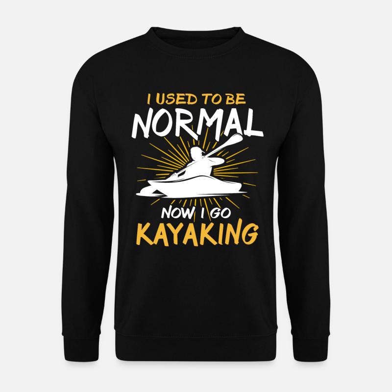 Kayaker Kayak Kayaking - Unisex Pullover - Schwarz