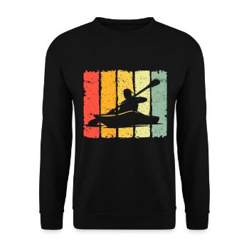 Kayaking Kayak - Unisex Pullover - Schwarz - Vorne - Alina (178cm) & Michal (187cm)