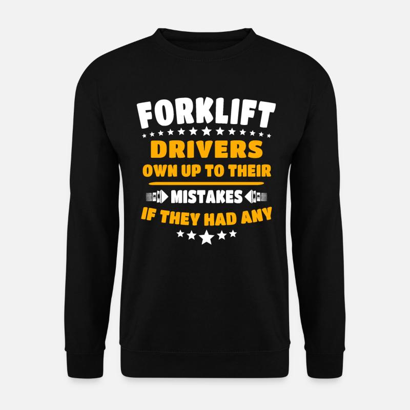 Stapler Gabelstapler - Unisex Pullover - Schwarz