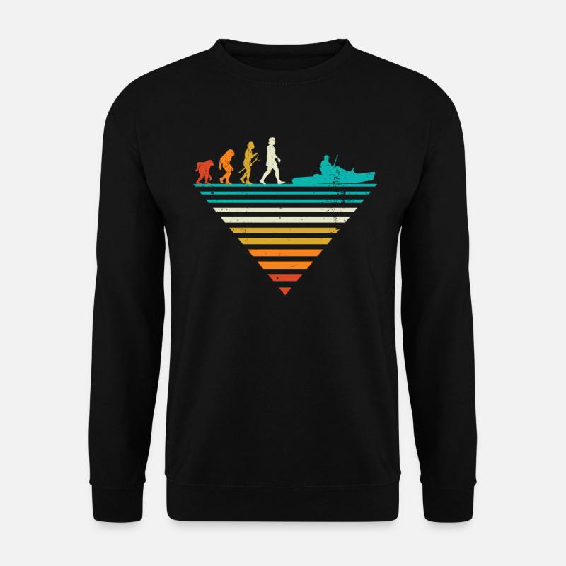 Human Evolution - Bateau d’époque - Sweat-shirt Unisexe - noir