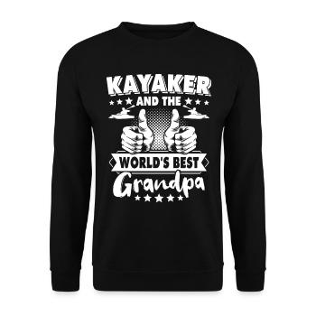 Kayakiste Grand-père Kayakiste - Sweat-shirt Unisexe - noir - Devant - Alina (178cm) & Michal (187cm)