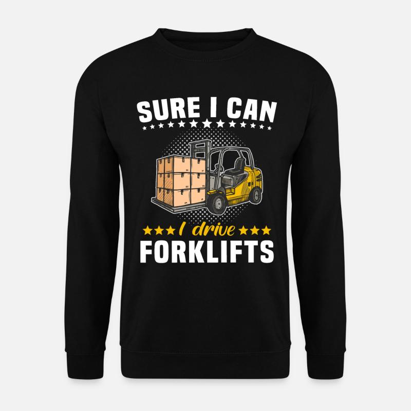 Stapler Staplerfahrer - Unisex Pullover - Schwarz