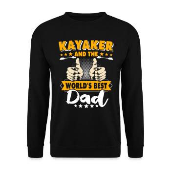 Kayak Papa Kayaking - Sweat-shirt Unisexe - noir - Devant - Alina (178cm) & Michal (187cm)