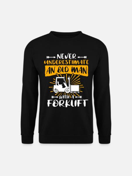 Staplerfahrer Mann Stapler Unterschätze - Unisex Pullover - Schwarz