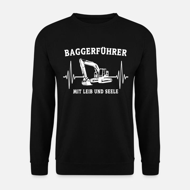 Baggerfahrer EGK Baggerführer - Unisex Pullover - Schwarz